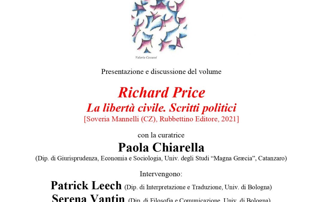 Presentazione del volume “Richard Price. La libertà civile. Scritti politici”