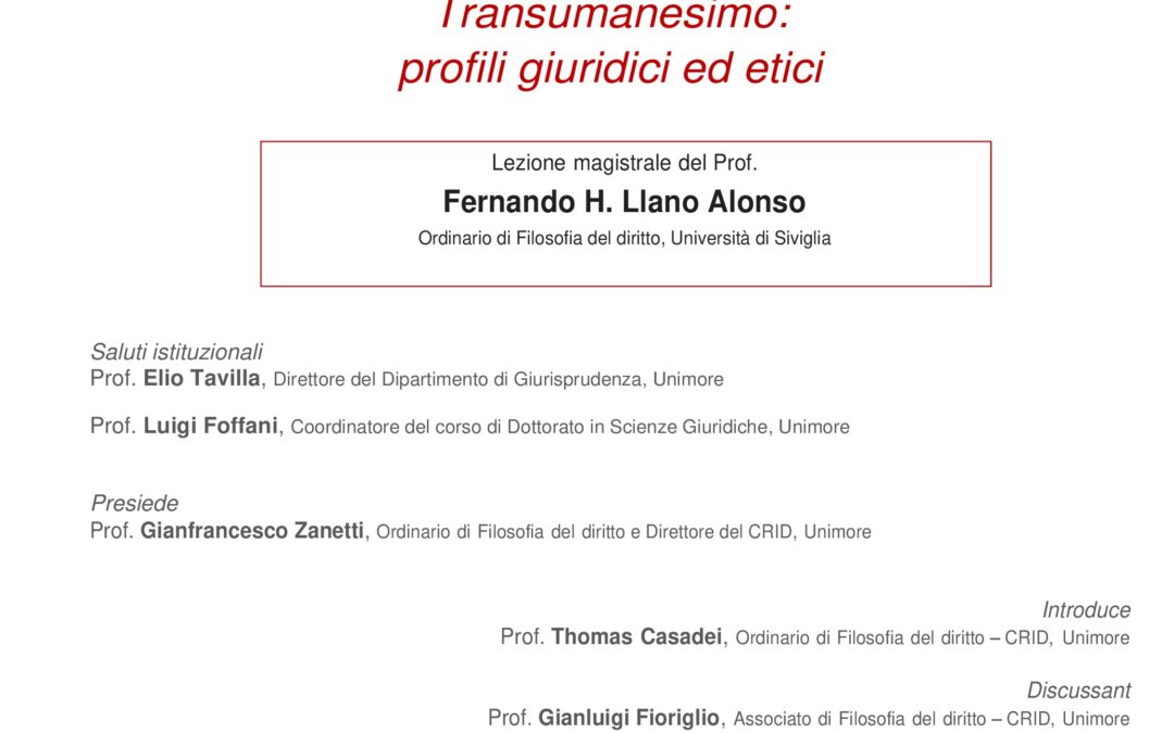 Transumanesimo: profili giuridici ed etici