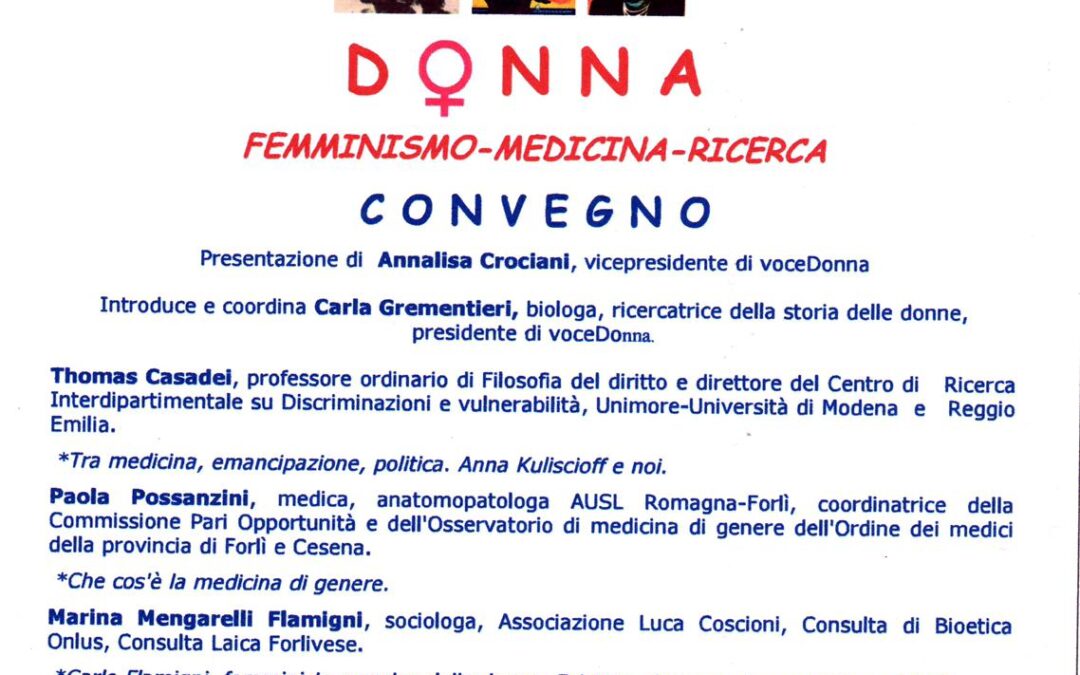 Donna: femminismo, medicina e ricerca