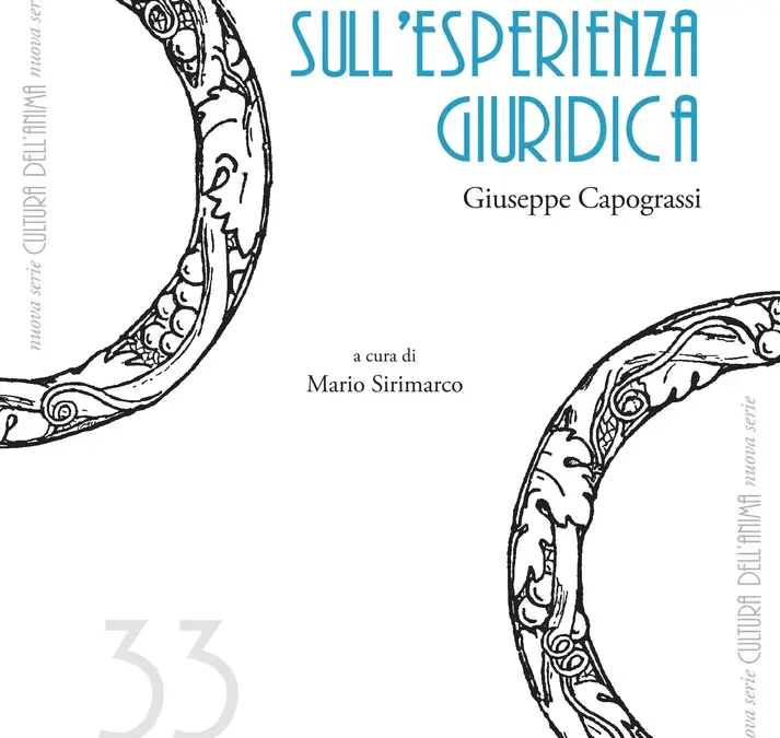 Appunti sull’esperienza giuridica